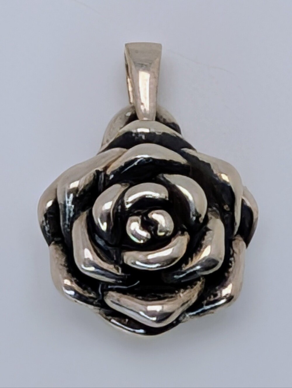 Rose S925 Sterling Silver Pendant - Picture 1 of 7